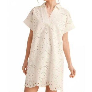 NEW JODIFL chic little thing eyelet dress in off white